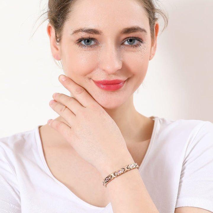 Skanto | Roségull Magnet Armbånd