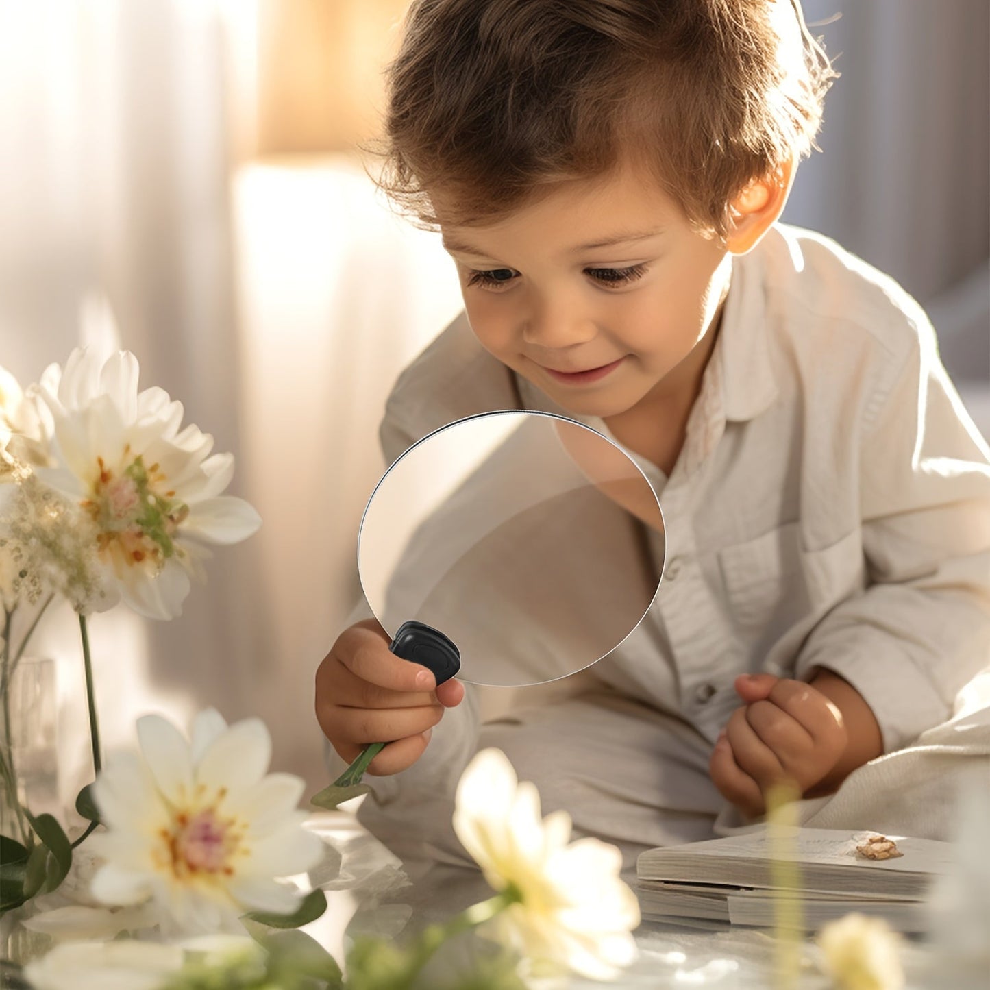 Norvo | 5X forstørrelsesglass Pro – Håndfri justerbar nakkeforstørrer for eldre og synshemmede – Perfekt for lesing, sying, håndverk og inspeksjon