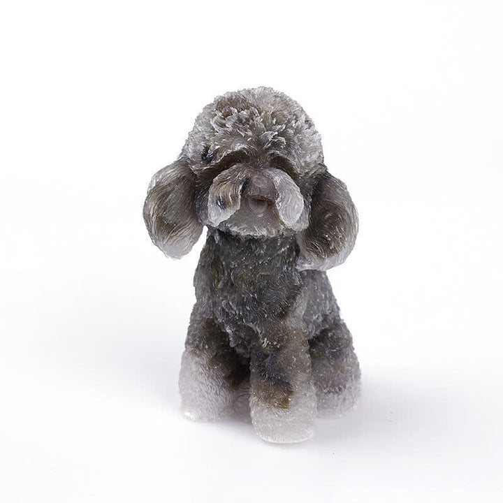 Skanto | Frendorf Naturlig Krystall Poodle Edelsteinsdekorasjon