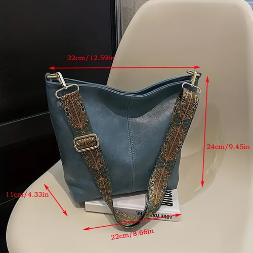 Skanto | CityPure PU Messengerbag – Hvit Urban Skulderveske med Glidelås