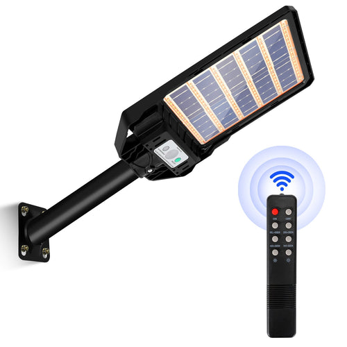 Solcellelampe gatebelysning med bevegelsessensor 300W/400W | Skanto