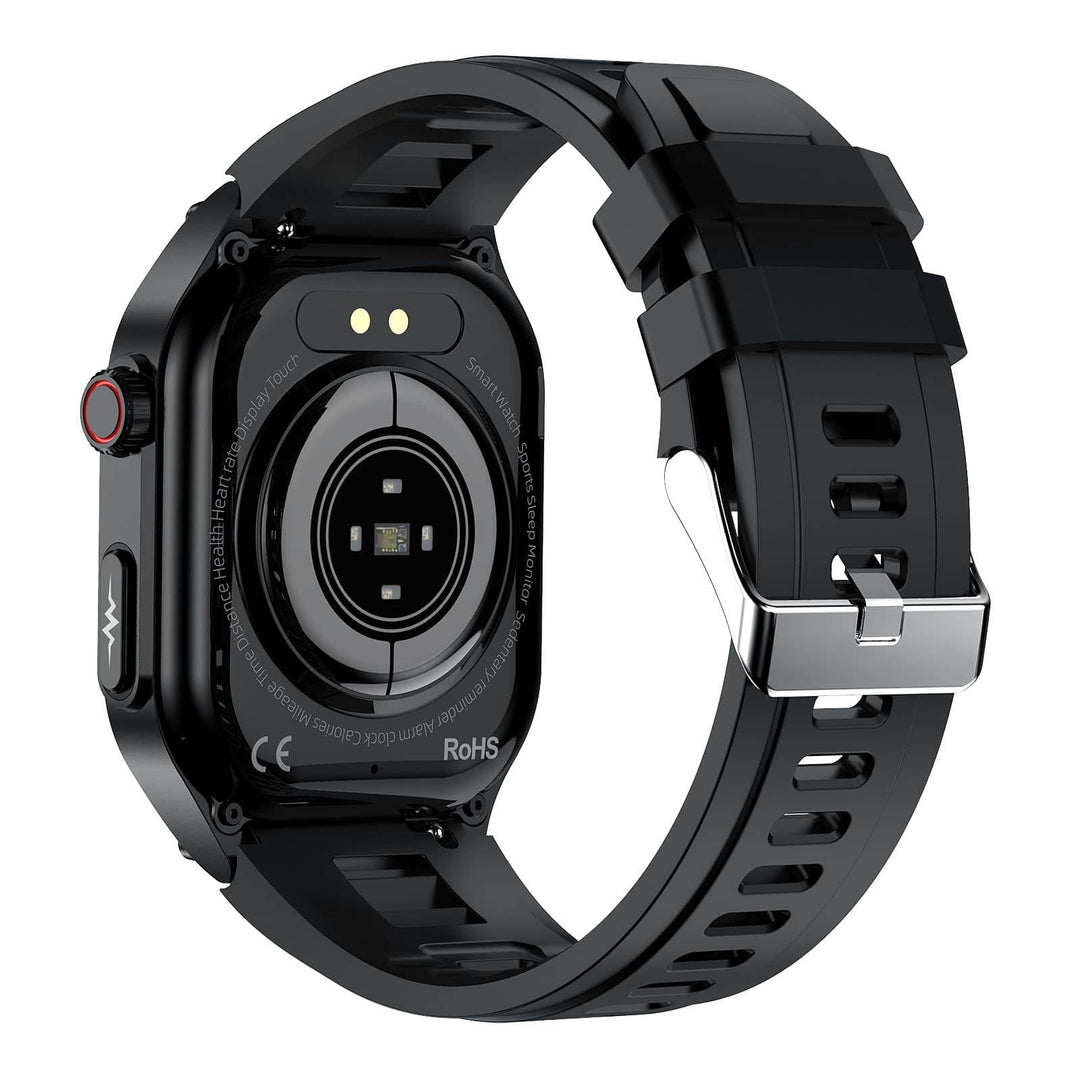 Skanto |  Amoled Slim Blodglukose Utendørs Ecg/Ekg Bluetooth Anrop Helsemåling Smartklokke