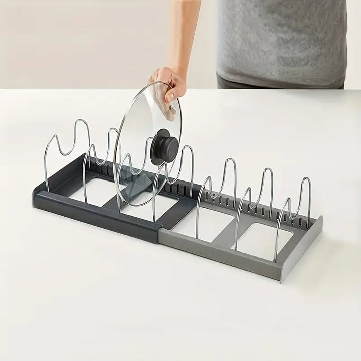 NeatStack Kjøkkenutstyr Organizer Justerbar Plassbesparende Oppbevaring | Skanto
