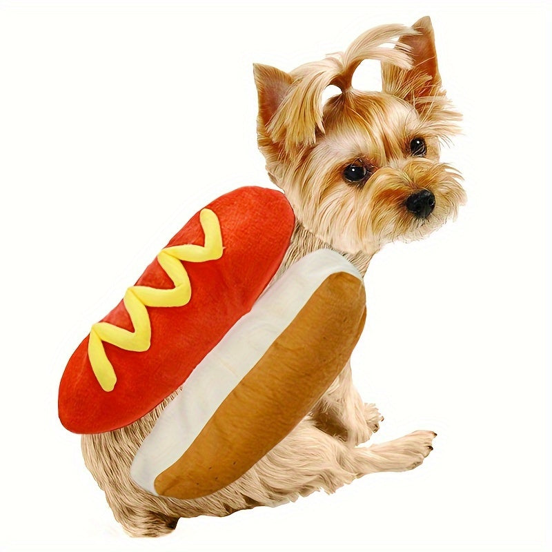 Skanto | Morsom Plysj Hund Halloween Kostyme | Hot Dog Design
