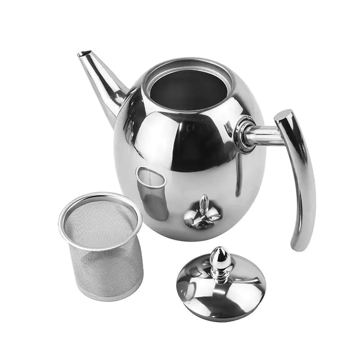 Skanto | Kanne i rustfritt stål med sil – TeaElegance