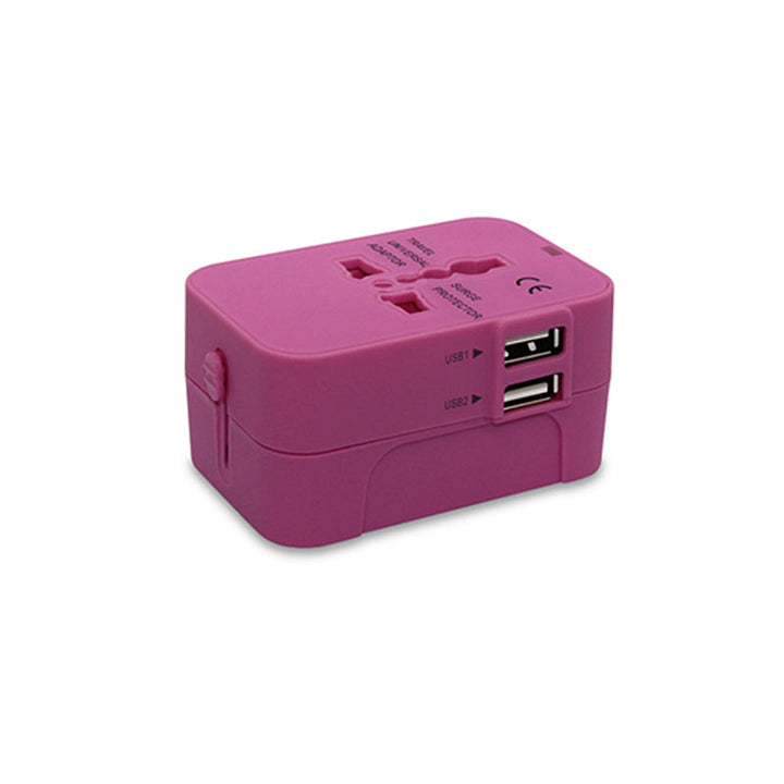 Universell reiseadapter med doble USB-porter | Skanto