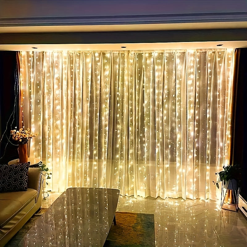 Skanto | Fairy Lights Curtain Varm Hvit LED USB Sett