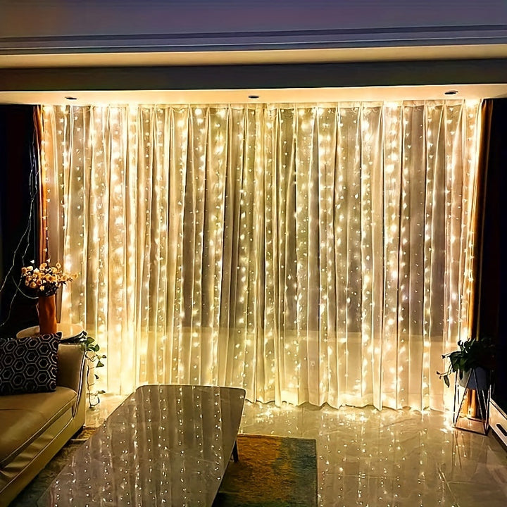 Skanto | Fairy Lights Curtain Varm Hvit LED USB Sett