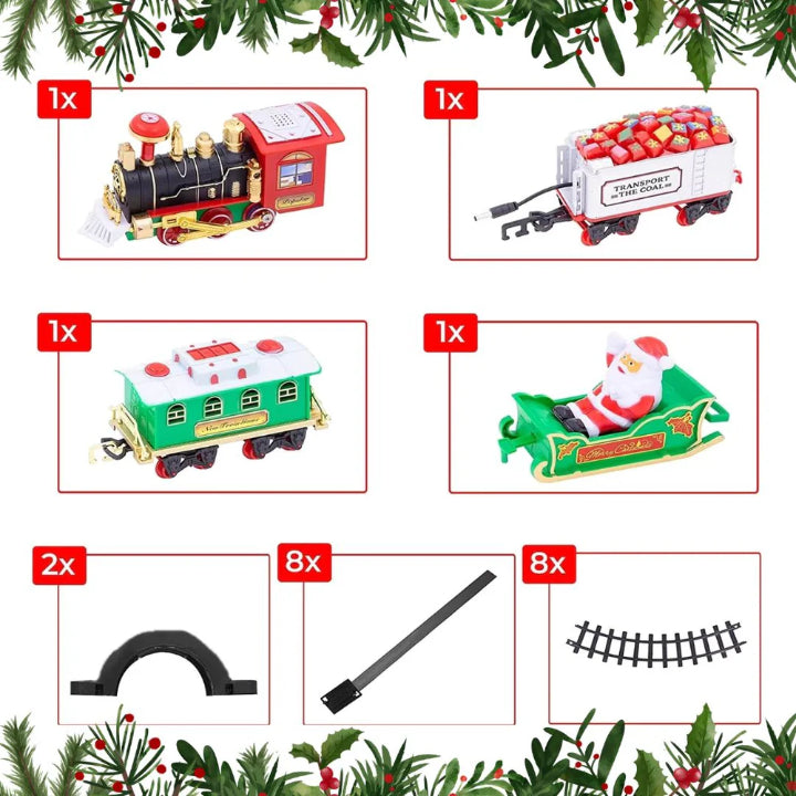 Skanto | KerstExpress Tre Tog – Ridetog med Lys, Lyd og Treholder