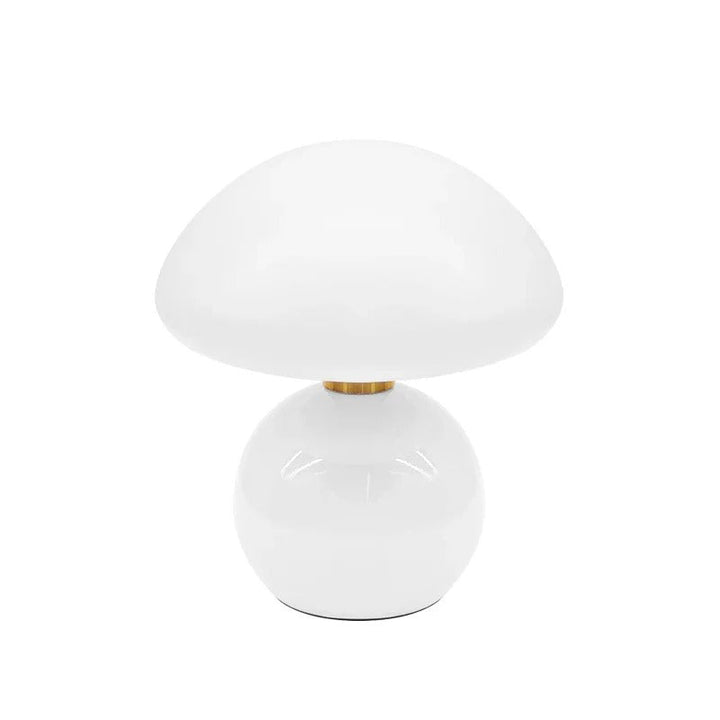 Moderne nattbordlampe med glasskjerm, designer LED bordlampe for soverommet | Skanto