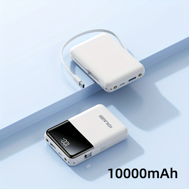 Powerbank 10000mAh Mini med Display | Skanto