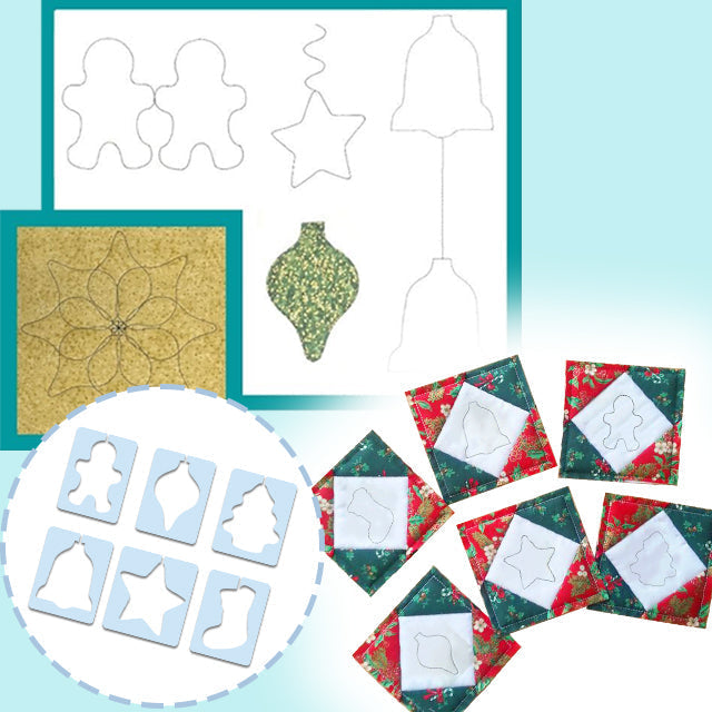 Skanto | Julemotiv Quilt Malsett (6 STL) - Med Instruksjoner