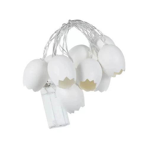 Skanto | New Easter Knust Skall Egg Lyskjeder LED Egg Lanterns Blinkende Lys Lyskjeder Juledekorasjonslys