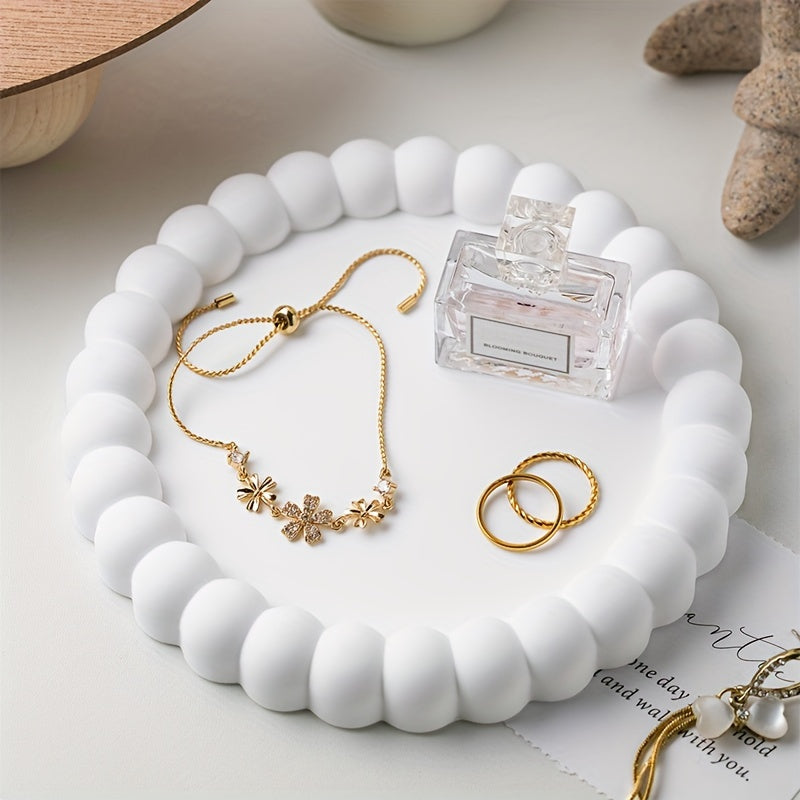 Elegant RingTray - Multifunksjonell Smykkeskål for Stilig Organisering Skanto