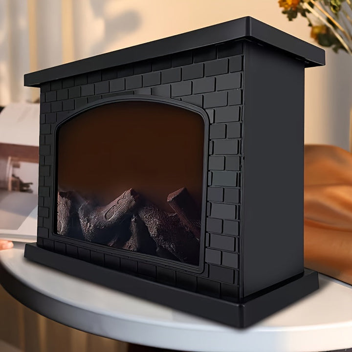 Skanto | Koselig rektangulær peis lantern lykt lampe - Realistisk simulasjonsflamme lys