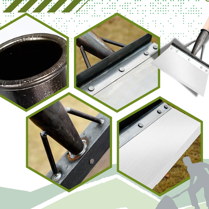 Effektiv rengjøringsspade for hagen