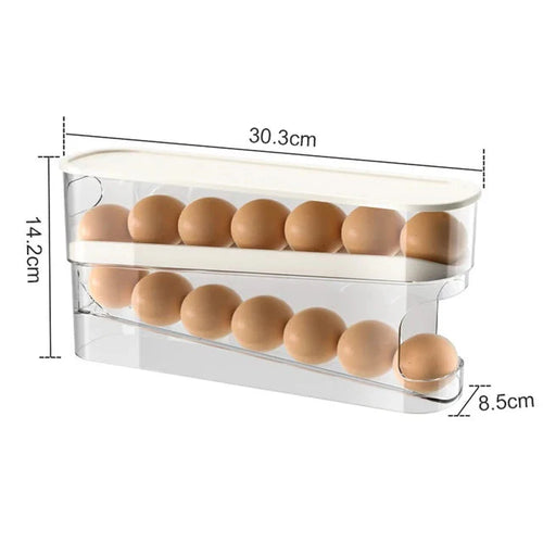 Egg Oppbevaringsboks Automatisk Rullende Eggholder Egg Oppbevaringsstativ | Skanto