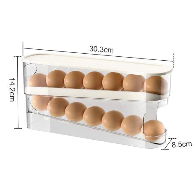 Egglagringsboks Automatisk Rullende Eggholder Egglagringsstativ | Skanto