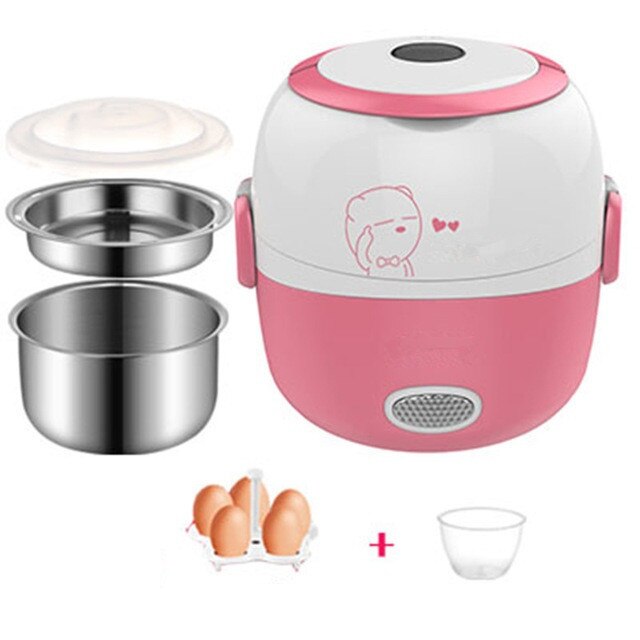SteamMate Elektrische lunsjboks – Kochen, Dämpfen & Warmhalten – 1 l – 200 W