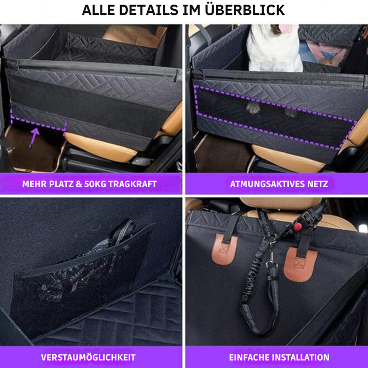 Skanto | PUPPPROTECTOR PLUS – Vanntett hundemadrass med minneskum for sikker og komfortabel bilbeskyttelse
