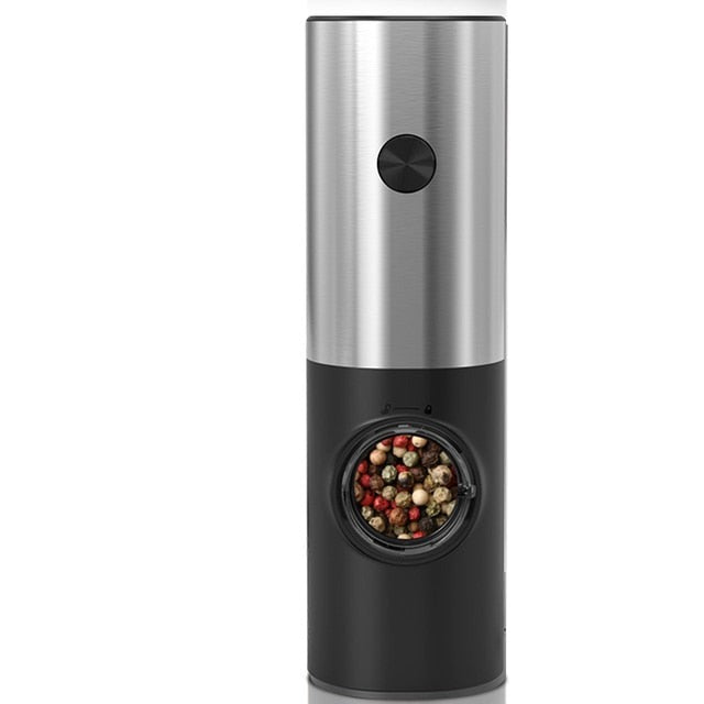 Elektrisk Automatisk Kvernmølle for Pepper og Salt med LED Lys | Skanto