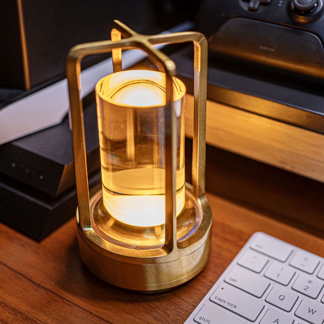 Skanto | Bordlampe med krystallglass ambient lys