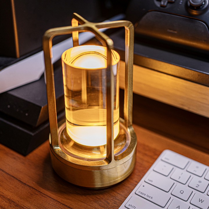 Skanto | Bordlampe med krystallglass ambient lys