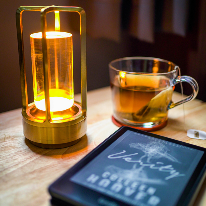 Skanto | Bordlampe med krystallglass ambient lys
