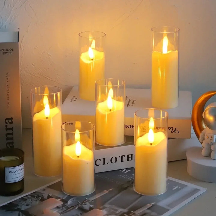 Skanto | LED Lys med Glassholdere for Hjemmedekor