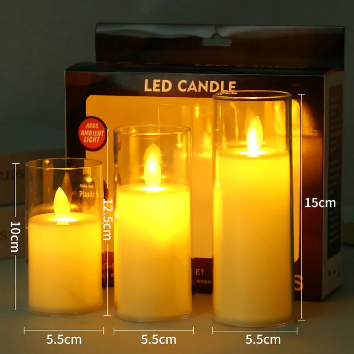 Skanto | LED Lys med Glassholdere for Hjemmedekor