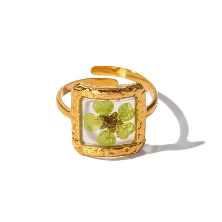 Skanto | Elegant Blomster Justerbare Ringer