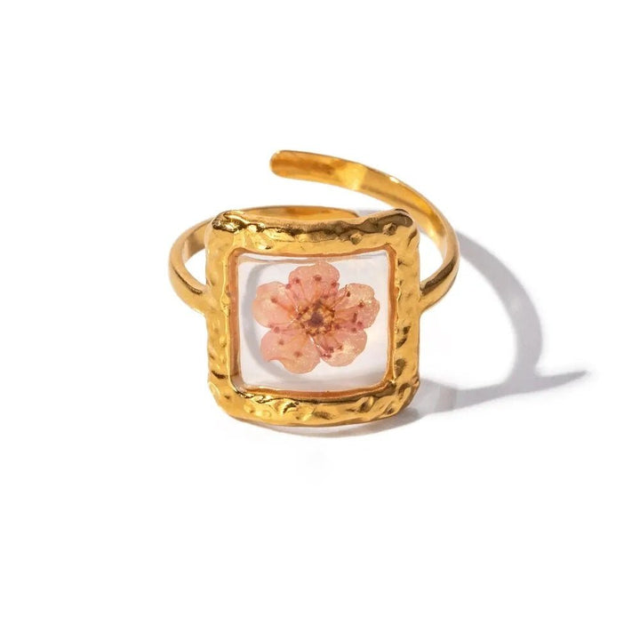 Skanto | Elegant Blomster Justerbare Ringer