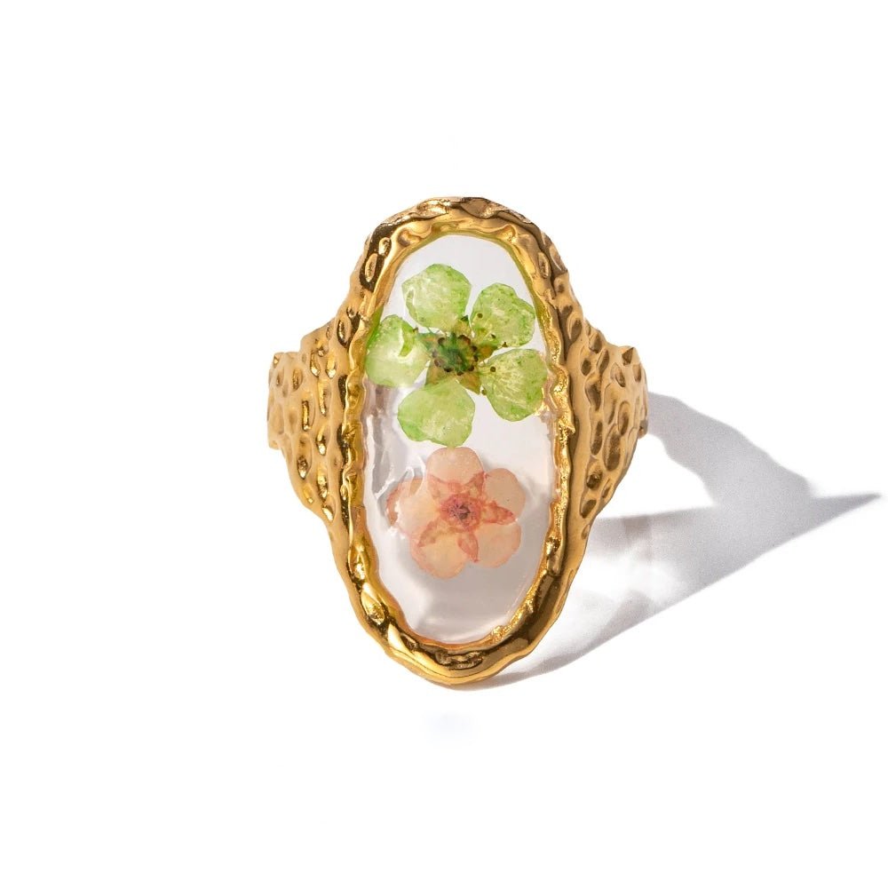 Skanto | Elegant Blomster Justerbare Ringer