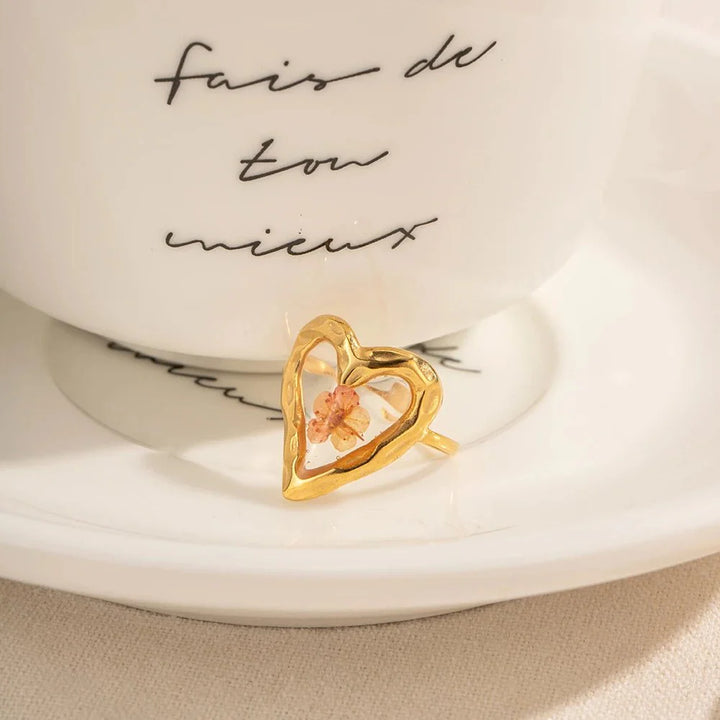 Skanto | Elegant Blomster Justerbare Ringer