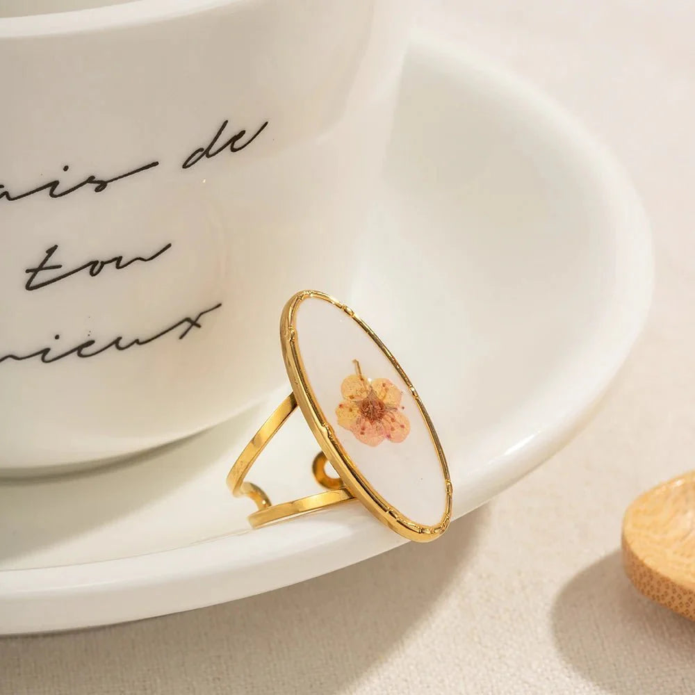 Skanto | Elegant Blomster Justerbare Ringer
