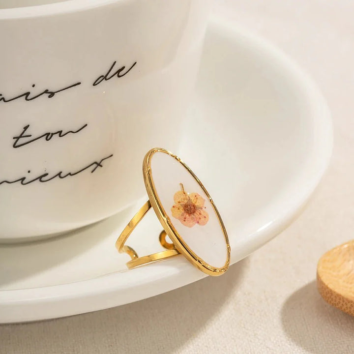 Skanto | Elegant Blomster Justerbare Ringer
