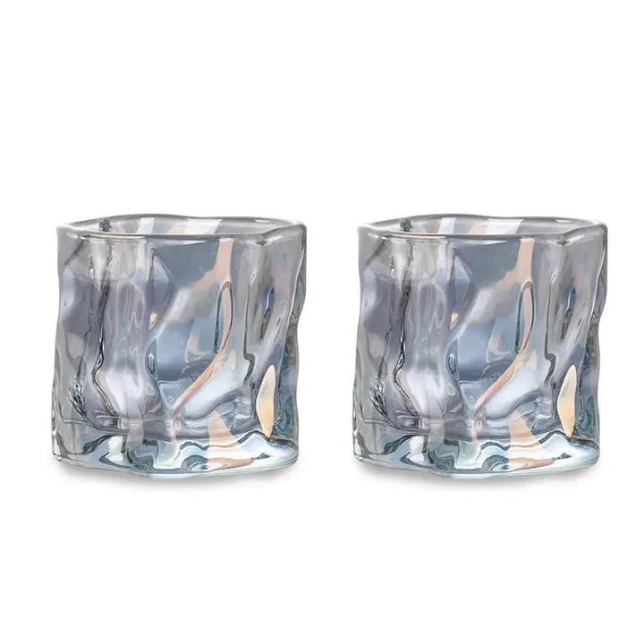Skanto | Elegant Glacier Ripple Whisky Glass