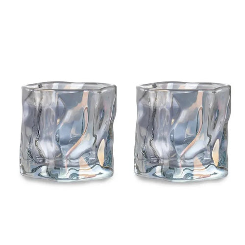 Skanto | Elegant Glacier Ripple Whisky Glass
