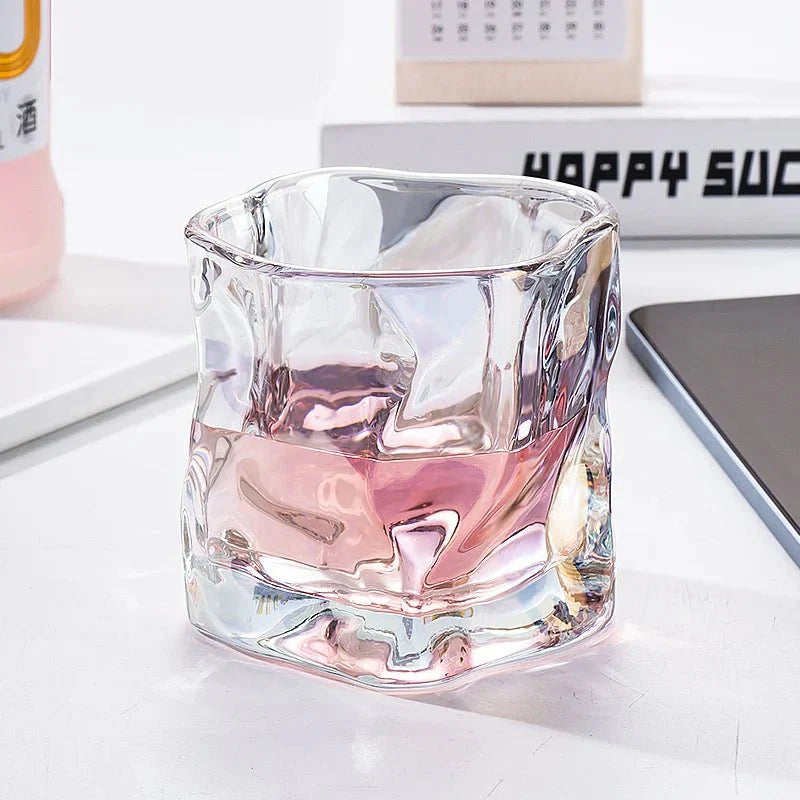 Skanto | Elegant Glacier Ripple Whisky Glass
