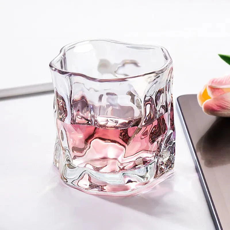 Skanto | Elegant Glacier Ripple Whisky Glass