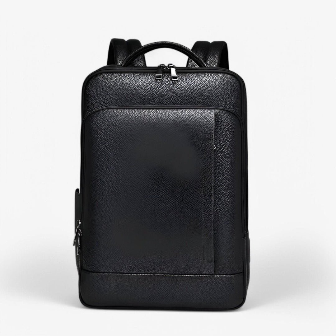 Skanto | EXECUTREK – Elegant lær ryggsekk for bærbar PC med USB-port