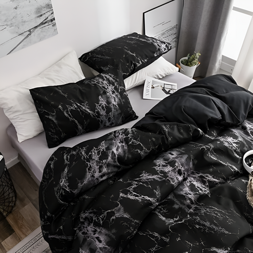 Skanto | Marmorpledd Moderne Mykt Sengetøysett