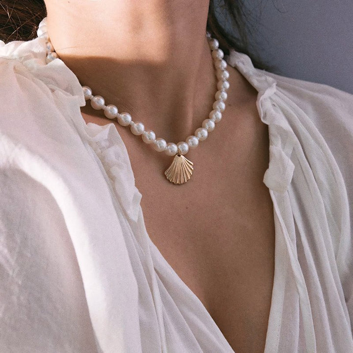 Skanto | Elegant Sjøskjell Perlesmykke
