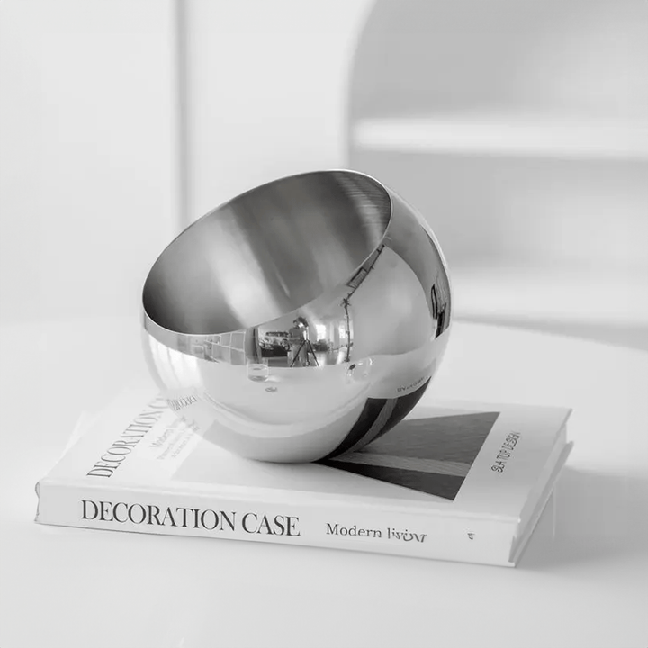Elegant rustfritt stål fruktskål - Moderne miljøvennlig design | Skanto