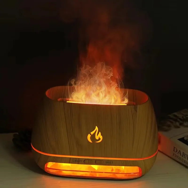 Skanto | SaltLight Aroma Diffuser – Himalayasalt lampe med duftdiffusjon og fargelys
