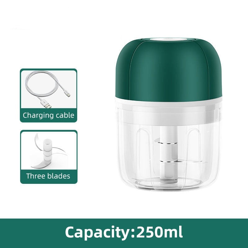 ChopEase Elektrisk Hvitløkspresse – USB-oppladbar – Kompakt og Kraftig – 250ml | Skanto