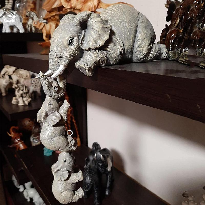 Skanto | Kunstnerisk Elefantfigur i 3 Deler