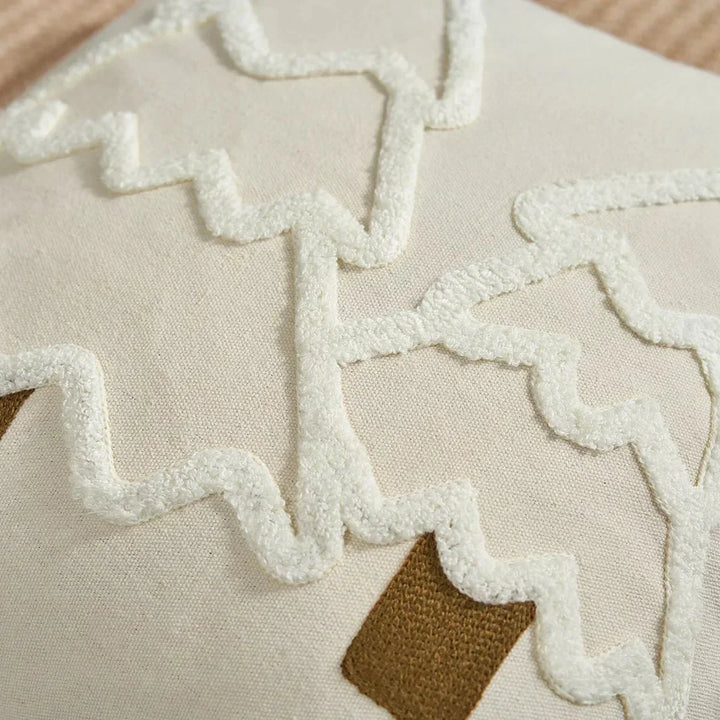 Brodert julestrømpepude i bomullscanvas | Skanto