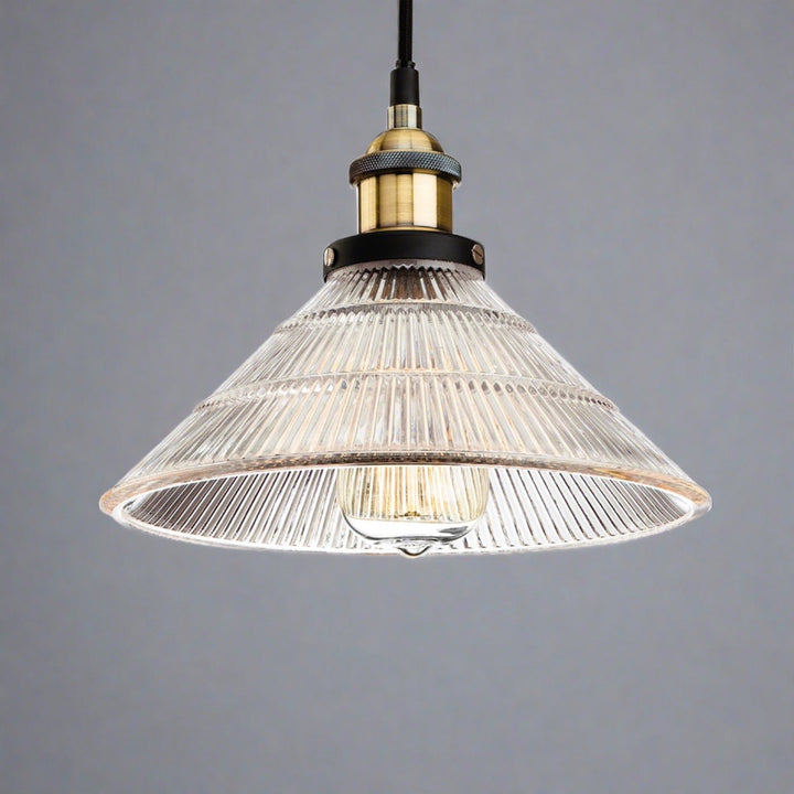 Zayden pendellampe i retro-prisme-design