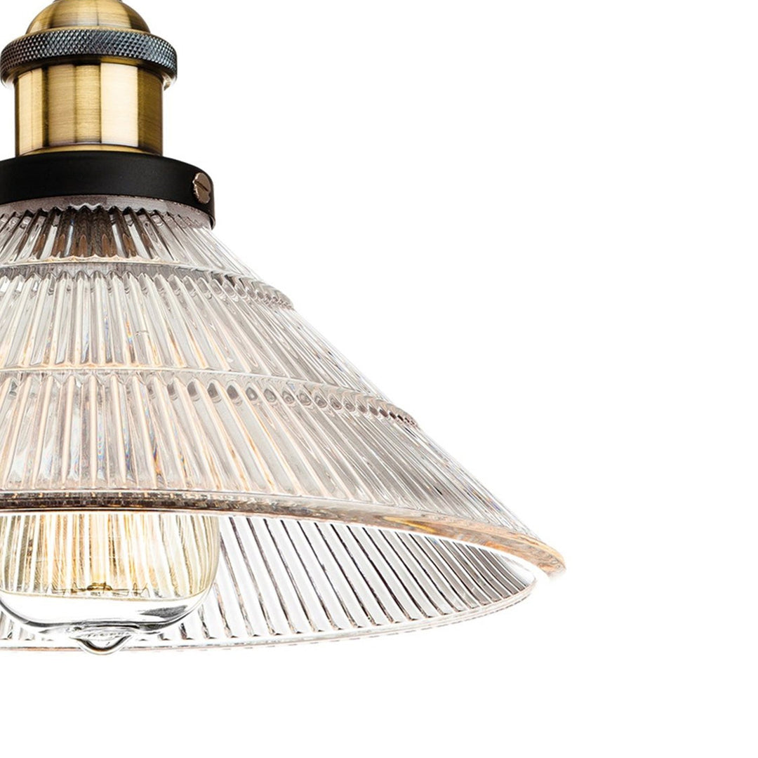 Zayden pendellampe i retro-prisme-design